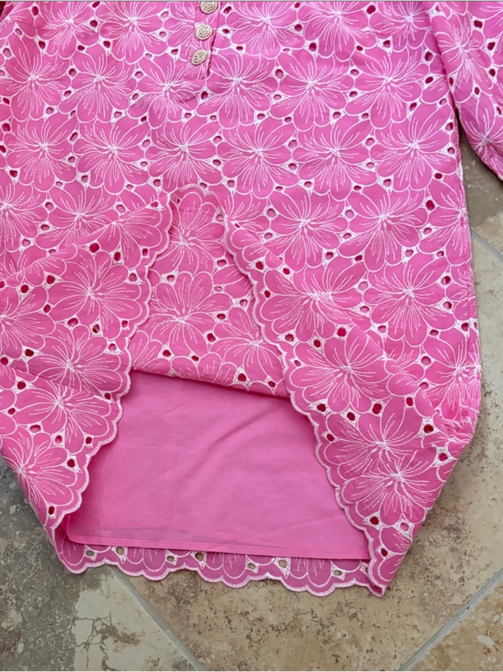 NWT Pomander Place Eyelet Samantha Dress, Large - Picture 8 of 12